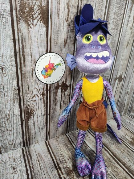 Walt Disney Pixar Movie Luca Alberto Sea Dragon Stuffed Plush Doll 17" Rare - Picture 4 of 7